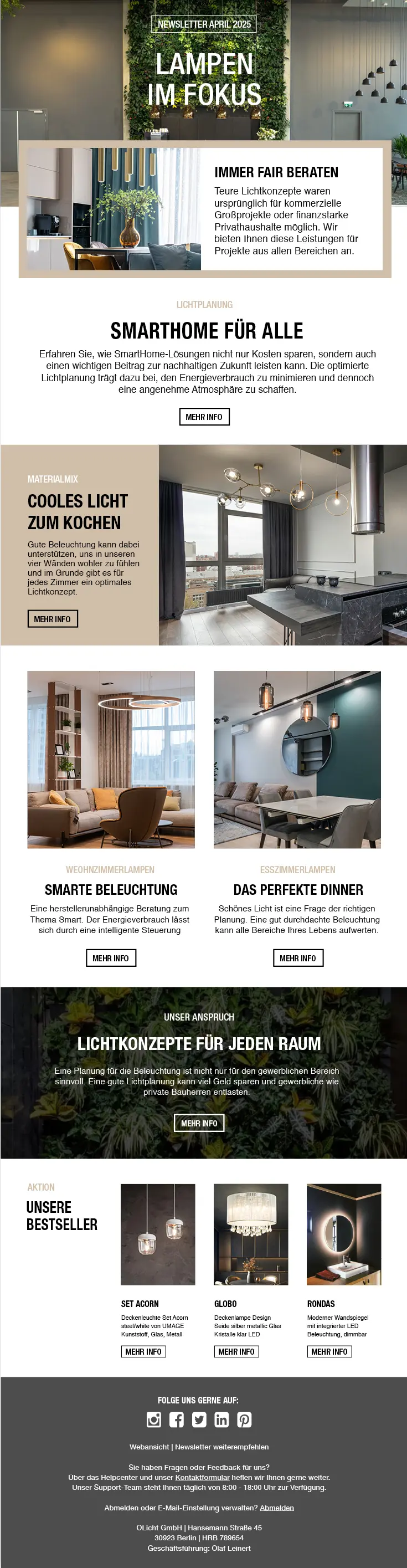 Newsletter Lichtwerk
